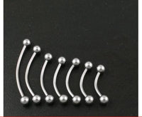 Titanium Steel Curved Rod Umbilical Nail Belly Button Ring Female