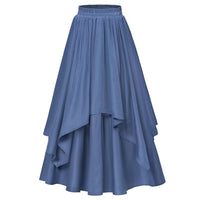 Irregular Mid-length Skirt With An Elastic Waist