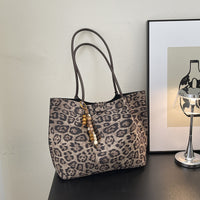 Leisure Large Capacity Leopard Print Hand-held Tote Shoulder Bag