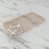 Stepless HD Transparent Tempered Glass Phone Case