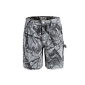 High Street Leaves Camouflage Denim Shorts