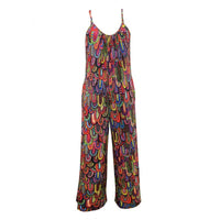 Sleeveless TEMU Women's Printed Loose Jumpsuit