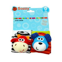 Cute-shaped Animal Rattle Plush Socks