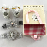 Hairband Socks Set Baby Bow