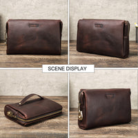 Black Angel First Layer Cattlehide Leather Men