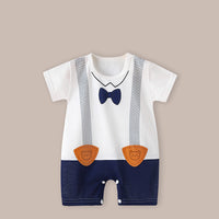 Thin Women's Short Sleeve Newborn Baby Child Jumpsuit Romper