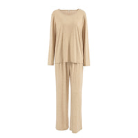 Loose-fitting Long-sleeve Pants Pajama Set