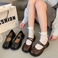 Retro Round Toe Low Cut Women's Shoes