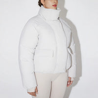 Detachable Hooded Zip-up Cotton Coat