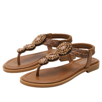 Bohemian Roman Flat Seaside Holiday Sandals