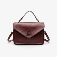 Oil-waxed Leather Vintage New Style Minimalist Fashionable Elegant Womens