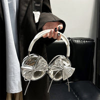 Electroplated Three-dimensional Bow Headphone Case