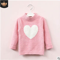 New Style Pullover Children's Love Knit Sweater