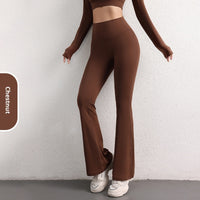 European And American High-waisted Peach Butt-lifting Quick-dry Flare Yoga Pants For Women