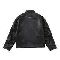 Special-interest Design Stereo Filling Leather Jacket Coat