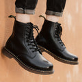 Men's High-top British Style Tooling Leather Martin Boots
