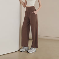 High-waisted Butt-lifting Tight-fitting Wide-leg Yoga Pants For Women