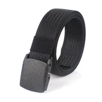 Men's And Women's Canvas Belt Metal-free Smooth Buckle Tactical Belt