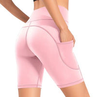 Nude Feel Five Points Yoga Pants Women's Pocket Cycling Pants
