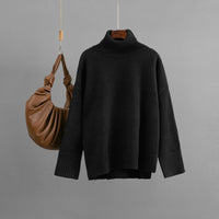 Arrival Casual Loose All-Match Solid-Color Turtleneck Sweater