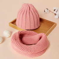 New Warm Children's Hat And Bib