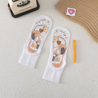 Acupoint Graphic Foot Massage Cotton Socks