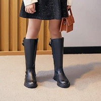 Explosive Style Children's Shoes British  Retro Leather Boots