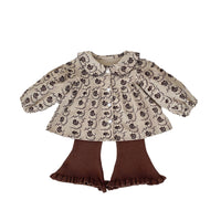 Baby Girl Baby Leisure Brushed Flared Pants