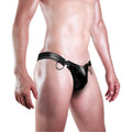 Men's Sexy Imitation Leather String Briefs