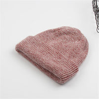 Angora Rabbit Fur Knitted Woolen Hat