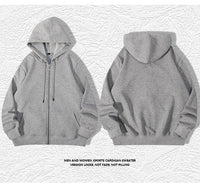 420g European And American Plus Size Zipper Hooded Sweater Men