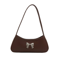 Texture Minimalist Underarm Elegant Bow Shoulder Bag