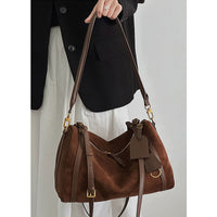 Womens Stylish Matte Suede Retro Crossbody Bag