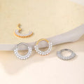 G23 Titanium Alloy Zircon Nose Stud