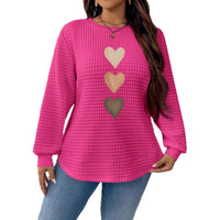 New Arrival Printed Crewneck Long-sleeve Winter Top