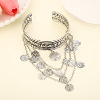 Women's Fashion Metal Coin Tassel Arm Chain