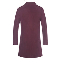 Casual Fashion Solid Color Mid-length Single-breasted Jacket