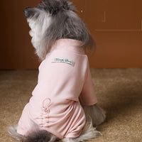 Schnauzer Bichon Comfortable Skin-friendly Keep Warm Pure Color Four-leg Bottoming Shirt