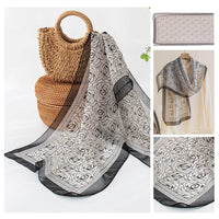Silk Scarf Women's Mulberry Silk Printed Shawl