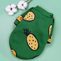 Printed Cartoon Pet Clothes Plus Velvet Two-legged Sweater
