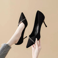 Women's Stiletto Pointed Toe Low-cut High Heels