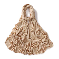 56 Colors Solid Color Modal Scarf Small Size Monochrome Jersey Veil Mercerized Cotton Scarf