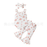 Women's Fashion Printed Sling Romper Suit