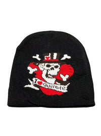 Knitted Skull Jacquard Cold-proof Warm Wool Hat