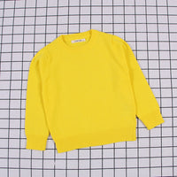 Boys And Girls Solid Color Sweater Pullover Sweater