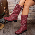 Fashionable And Comfortable Slip-on Martin Boots