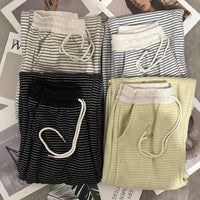 Comfortable Fleece-Lined Striped Jogger Pants