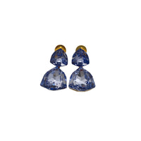 Niche-design Rhinestone-detailed Drop Earrings