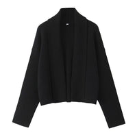 Fashionable All-matching Scarf Collar Knitted Cardigan Shawl