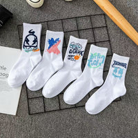 Socks Tube Socks Long Men's Sports White Breathable